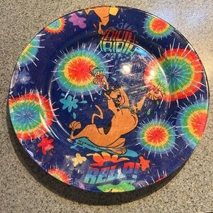 Handcrafted Scooby Snack plate. Glass
